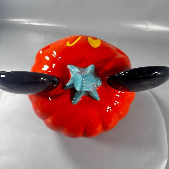 Disney Parks Mickey Mouse Candy Pumpkin Bowl Ceramic Halloween Jack Lantern 2023 - Picture 7 of 16